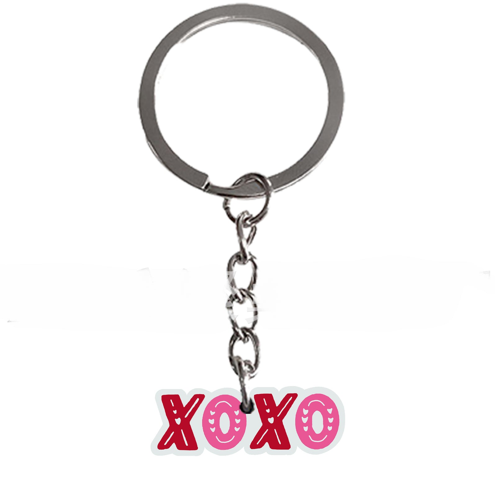 Wholesale 50PCS Pink Valentine's Day PVC Keychain